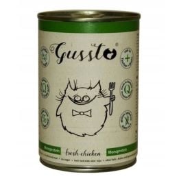 GUSSTO Fresh Chicken 400 g świeży kurczak, monoproteinowa mokra karma dla kot&oacute;w kurczak 