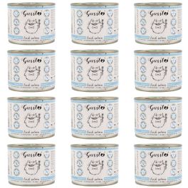 GUSSTO Fresh Salmon 12x190 g świeży łosoś, monoproteinowa mokra karma dla kotów