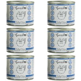 GUSSTO Cat Fresh Turkey & Tuna mokra karma dla kotów indyk i tuńczyk 6x200 g