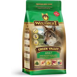 WOLFSBLUT Green Valley Adult sucha karma dla psów z jagnięciną, łososiem i warzywami 12,5 kg