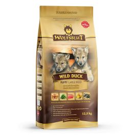 WOLFSBLUT Wild Duck Large Breed Puppy sucha karma dla szczeniąt dużych ras z kaczką 12,5 kg