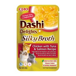 INABA Cat Dashi Delights Silky Broth Kurczak, tuńczyk i łosoś 40g