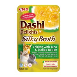 INABA Cat Dashi Delights Silky Broth Kurczak, tuńczyk i przegrzebki 40g