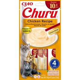 INABA Churu Cat Senior Chicken 4x14g kremowy przysmak dla starszych kotów o smaku kurczaka