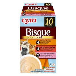 INABA Cat Ciao Bisque Variety 10x40g mix zup krem z kurczakiem, wołowiną i rybą dla kotów