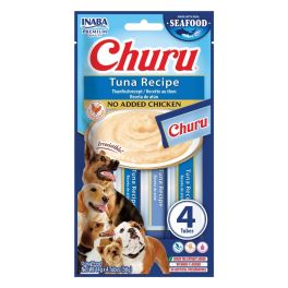 INABA Dog Churu Fish Based Tuna Recipe 4x14g kremowe przysmaki z tuńczykiem dla psów