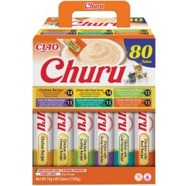 INABA Cat Churu Chicken Recipe 80x14g mix kremowych przysmaków z kurczakiem dla kotów