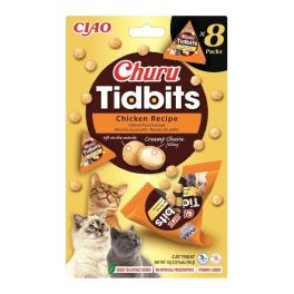 INABA Cat Churu Tidbits Chicken Recipe 8x12g miękkie i kremowe przysmaki z kurczakiem i łososiem dla kotów