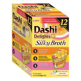 INABA Cat Dashi Delights Silky Broth Mix smaków z kurczakiem 12x40 g