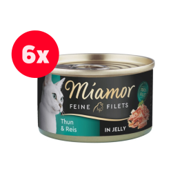 MIAMOR Feline Filets tuńczyk z ryżem w galaretce 6 x 100 g