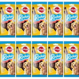 PEDIGREE Rodeo 10x 122 g przysmak z wołowiną dla psów