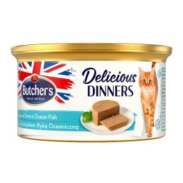 BUTCHER'S Classic Delicious Dinners z tuńczykiem i rybą morską mus 85 g