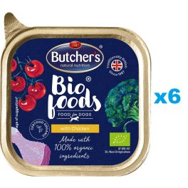 BUTCHER'S BIO foods kurczak 6 x 150 g pasztet dla psa