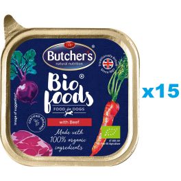 BUTCHER'S BIO foods wołowina 15x150 g pasztet dla psa