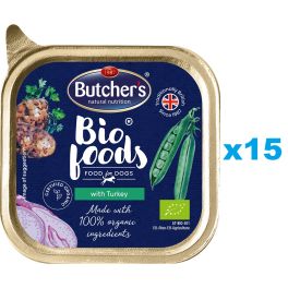 BUTCHER'S BIO foods indyk 15x150 g pasztet dla psa