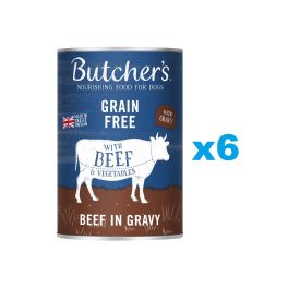 BUTCHER'S Original Recipe in Gravy kawałki z wołowiną w sosie dla psa 6 x 400g