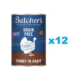 BUTCHER'S Original Recipe in Gravy, karma dla psa, kawałki z indykiem w sosie 12 x 400g