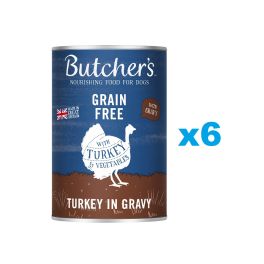 BUTCHER'S Original Recipe in Gravy, karma dla psa, kawałki z indykiem w sosie 6 x 400g