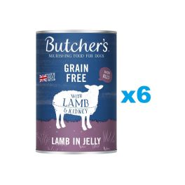 BUTCHER'S Original Recipe in Jelly, karma dla psa, kawałki z jagnięcina w galaretce 6 x 400g