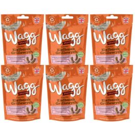 WAGG o smaku kiełbasek grillowych 6x125g smaczki dla psa