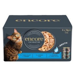 ENCORE Cat Fish Selection in Broth Multipak 8x70 g mix smaków z rybą w bulionie