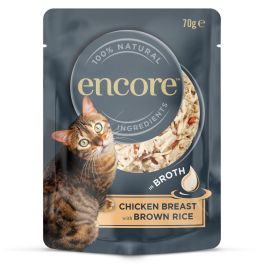 ENCORE Cat Chicken Breast with Brown Rice in Broth kurczak z brązowym ryżem w bulionie 70 g