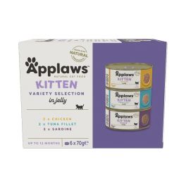 APPLAWS Cat Multipack 6 x 70 g Kitten Selection karma mokra dla kociąt mix smaków z rybą i kurczakiem
