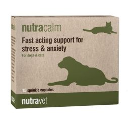 NUTRAVET Nutracalm 15 kapsułek na stres i niepokój dla psów i kotów
