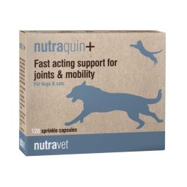 NUTRAVET Nutraquin+ 120 kapsułek na stawy dla psów i kotów