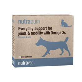 NUTRAVET Nutraquin 45 kapsułek na stawy z Omega-3 dla psów i kotów