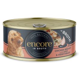 ENCORE Dog pierś z kurczaka z szynką i warzywami w bulionie dla psa 12x156g