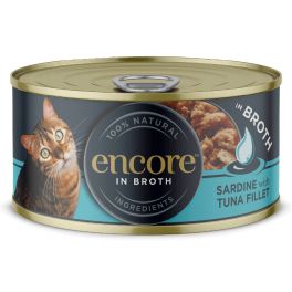 ENCORE Cat sardynka z tuńczykiem w bulionie dla kota 16x70g