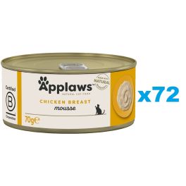 APPLAWS Cat Adult Mousse Chicken mus z kurczakiem 72x70g