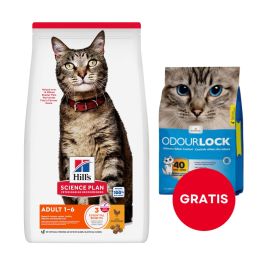 HILL'S Science Plan Feline Adult Chicken 10 kg dla dorosłych kotów + żwirek dla kotów 6 kg GRATIS