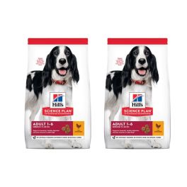HILL'S Science Plan Adult Medium breed sucha karma z kurczakiem 28 kg (2x14 kg)
