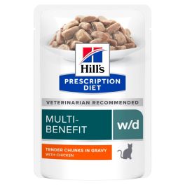 HILL'S Prescription Diet Feline w/d Multi-Benefit z kurczakiem 12x85 g w saszetkach