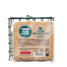 VERSELE-LAGA Menu Nature Blok tłuszczowy z nasionami + wielorazowy karmnik 395g