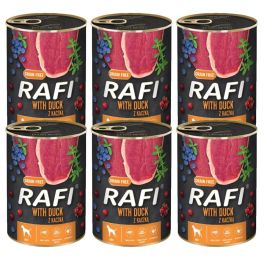 RAFI Duck z kaczką mokra karma dla psa 6x800 g