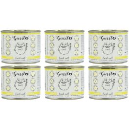 GUSSTO Fresh Calf 6x200 g świeża cielęcina, monoproteinowa mokra karma dla kotów