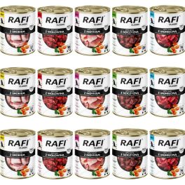 RAFI Classic Mix 5 smaków 15x800 g mokra karma dla psa