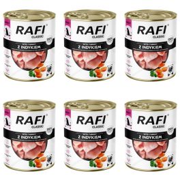 RAFI Classic z indykiem 6x800 g mokra karma dla psa