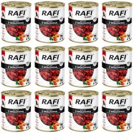 RAFI Classic z wołowiną 12x800 g mokra karma dla psa