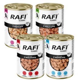 RAFI Classic Mix smaków w sosie 4x1240 g mokra karma dla psów wszystkich ras