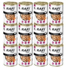 RAFI Classic Indyk i marchewka w sosie 12x1240 g mokra karma dla psów wszystkich ras