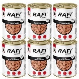 RAFI Classic Wołowina w sosie 6x1240 g mokra karma dla psów wszystkich ras