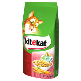 KITEKAT sucha karma dla kota z wołowiną i warzywami 12kg