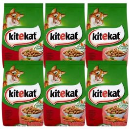 KITEKAT sucha karma dla kotów z wołowiną i warzywami 6x300g