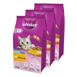 WHISKAS Sterile 3x1.4 kg sucha karma z kurczakiem dla kotów sterylizowanych