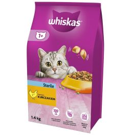 WHISKAS Sterile 1.4 kg sucha karma z kurczakiem dla kotów sterylizowanych