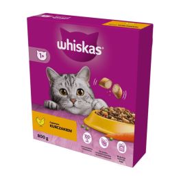 WHISKAS Adult 800 g sucha karma pełnoporcjowa z pysznym kurczakiem dla dorosłych kotów